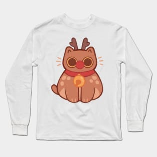 Reindeer Cat Long Sleeve T-Shirt